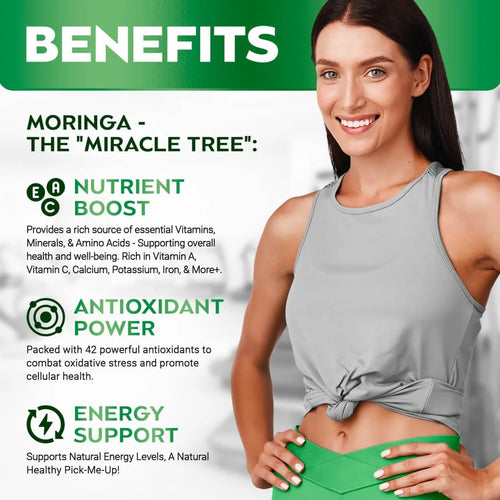 Moringa Powder Capsules (800mg)
