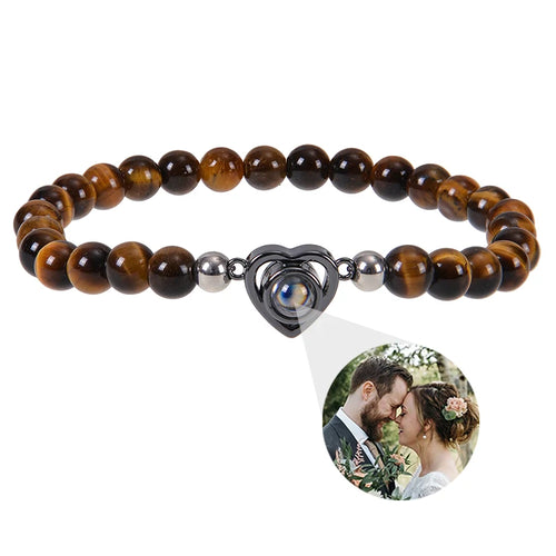 Personalized Circle Photo Bracelet
