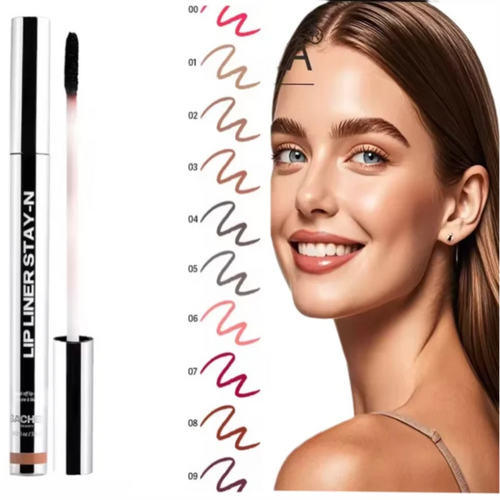 Lip Liner Waterproof Peel Off Tattoo Lip Gloss Waterproof Long Lasting Matte Lip Tint Brown Contour Tear-off Lips Stain Cosmetic
