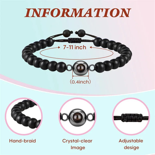Personalized Circle Photo Bracelet