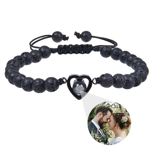 Personalized Circle Photo Bracelet