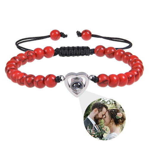Personalized Circle Photo Bracelet