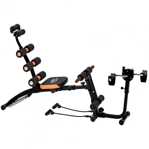 Ab Workout Bench for Home Gym, Multi-Functional Adjustable Ab Crunch Machine, Ab Exercise Equipment for Total Body Workout