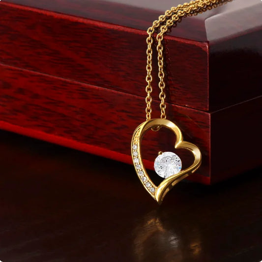 Heart-Shaped Gold Necklace