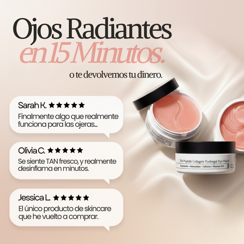 PARCHE REGENERATIVO PARA OJOS CON HIDROGEL DE COLÁGENO Y PÉPTIDO (60 uds.)