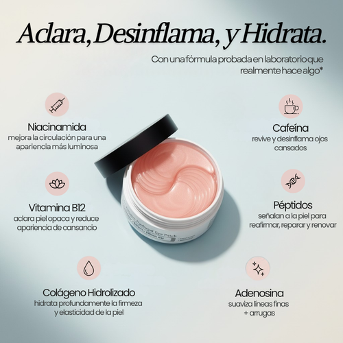 PARCHE REGENERATIVO PARA OJOS CON HIDROGEL DE COLÁGENO Y PÉPTIDO (60 uds.)