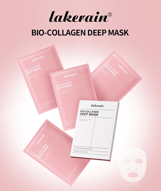 Mascarilla profunda Bio-Colágeno Real, suplemento de colágeno, mascarilla de hidrogel hidratante nocturna, mejora la elasticidad, minimiza los poros y reafirma.