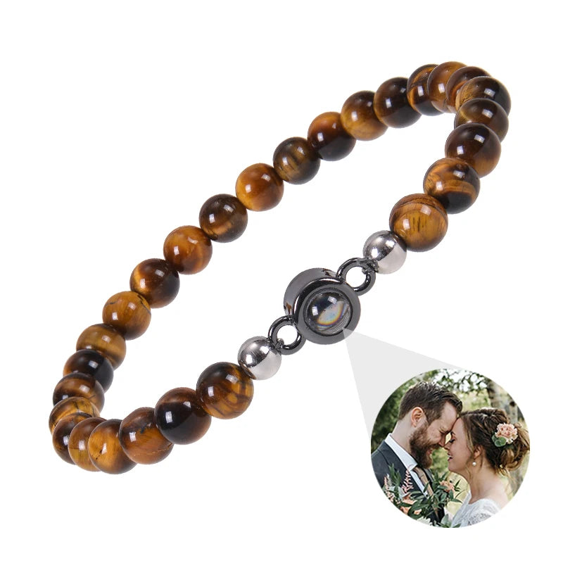 Personalized Circle Photo Bracelet