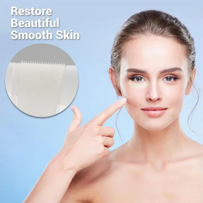 1 par de parches antiarrugas con microagujas para ojos, con colágeno para una hidratación profunda y suavizar las patas de gallo y la hinchazón.