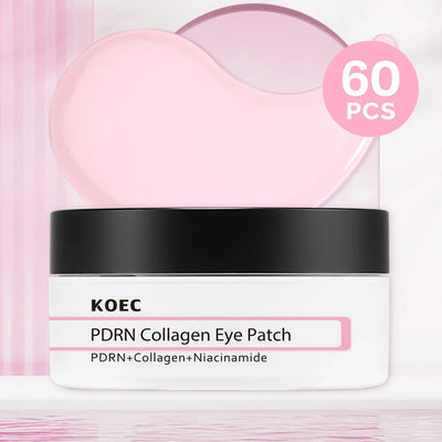 PDRN Collagen Eye Patch, Glass Skin Care, Glowing & Hydrating Hydrogel Mask for Puffy Eyes, Dark Circles, Wrinkles, Fine Lines,