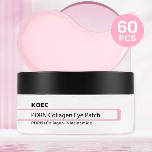 PDRN Collagen Eye Patch, Glass Skin Care, Glowing & Hydrating Hydrogel Mask for Puffy Eyes, Dark Circles, Wrinkles, Fine Lines,
