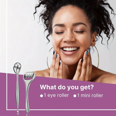 Rodillo de hielo de acero inoxidable para todo el cuerpo, masajeador facial y de ojos, reafirmante y reafirmante.