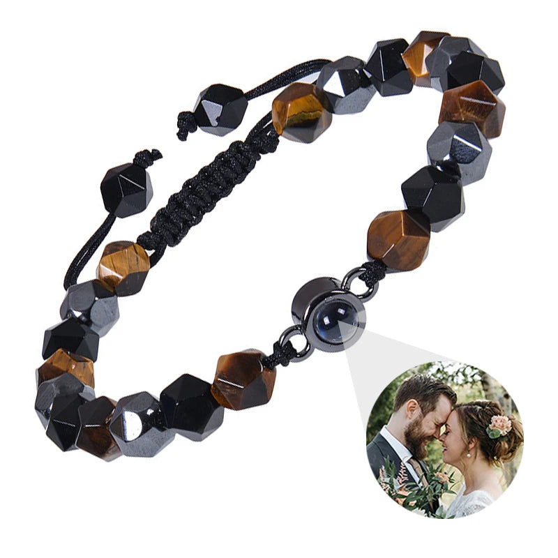 Personalized Circle Photo Bracelet