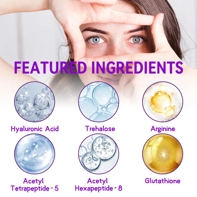 1 par de parches antiarrugas con microagujas para ojos, con colágeno para una hidratación profunda y suavizar las patas de gallo y la hinchazón.