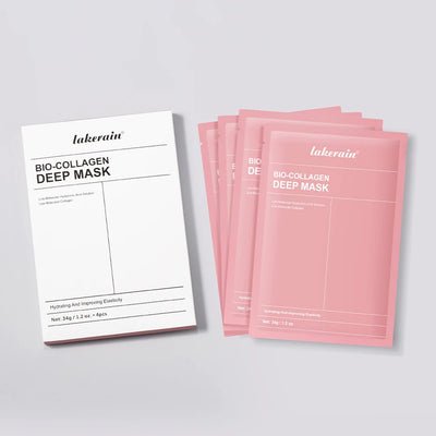 Mascarilla profunda Bio-Colágeno Real, suplemento de colágeno, mascarilla de hidrogel hidratante nocturna, mejora la elasticidad, minimiza los poros y reafirma.