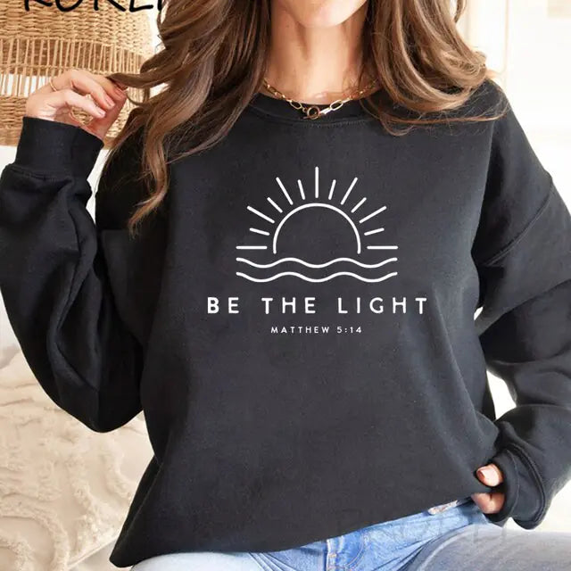 BE THE LIGHT (Matthew 5:14) - Crewneck