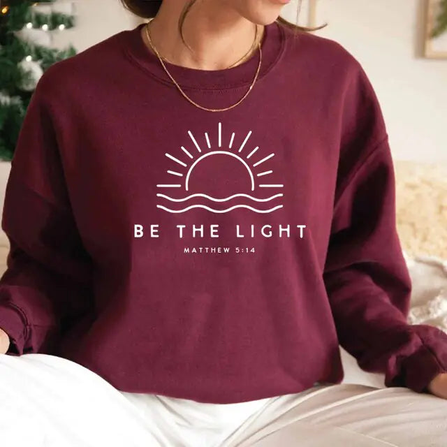 BE THE LIGHT (Matthew 5:14) - Crewneck